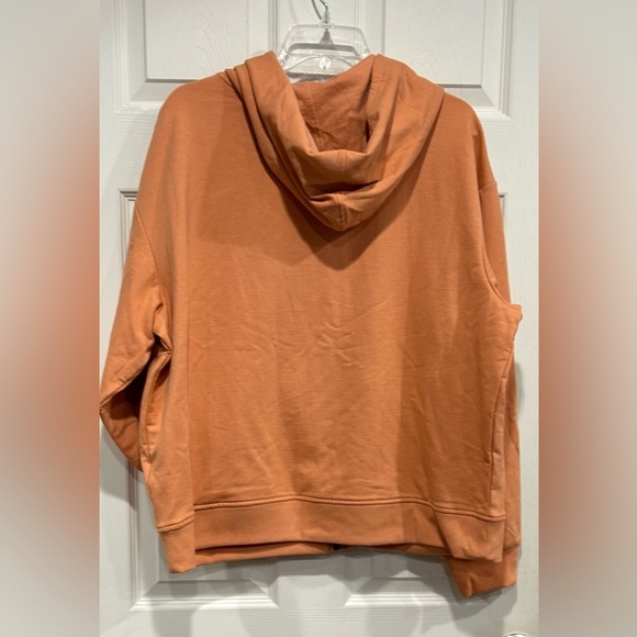 Patagonia Women's XL Ahnya Full-Zip Hoodie Sweatshirt Orange Rock Melon NWT Cozy - Picture 8 of 13